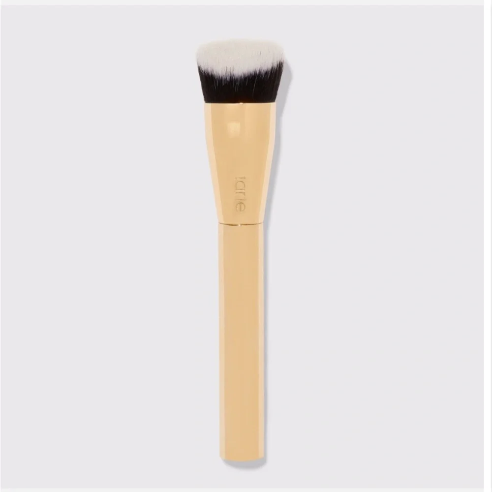 NIB Tarte Double Duty Beauty Air Lift Makeup Brush Gold Handle